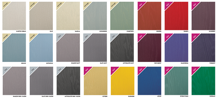 door colour swatches