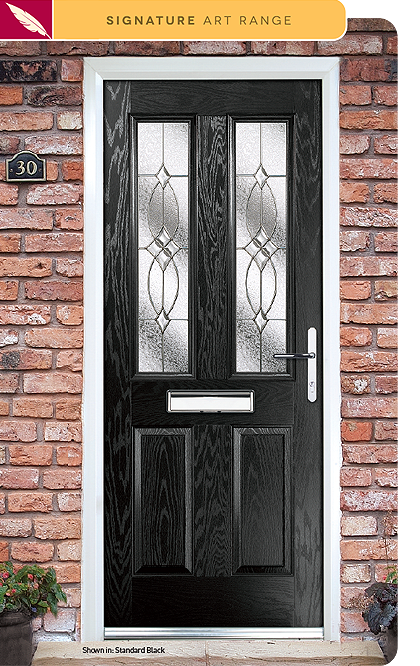 Flair composite door glass