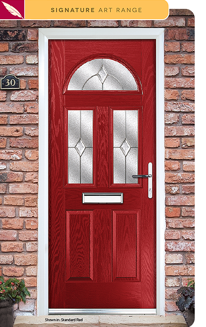 Classic composite door glass