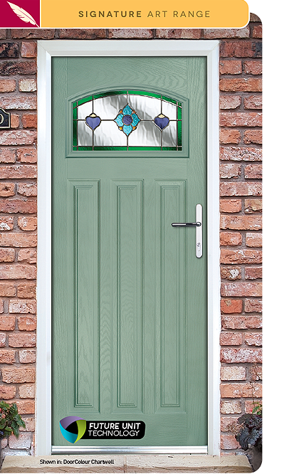 Dorchester composite door glass