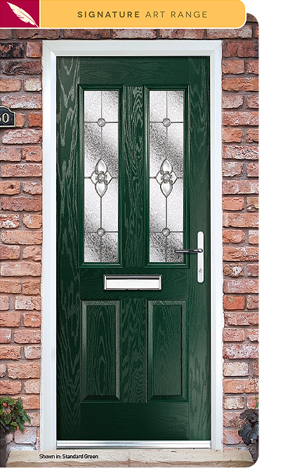 Finesse composite door glass